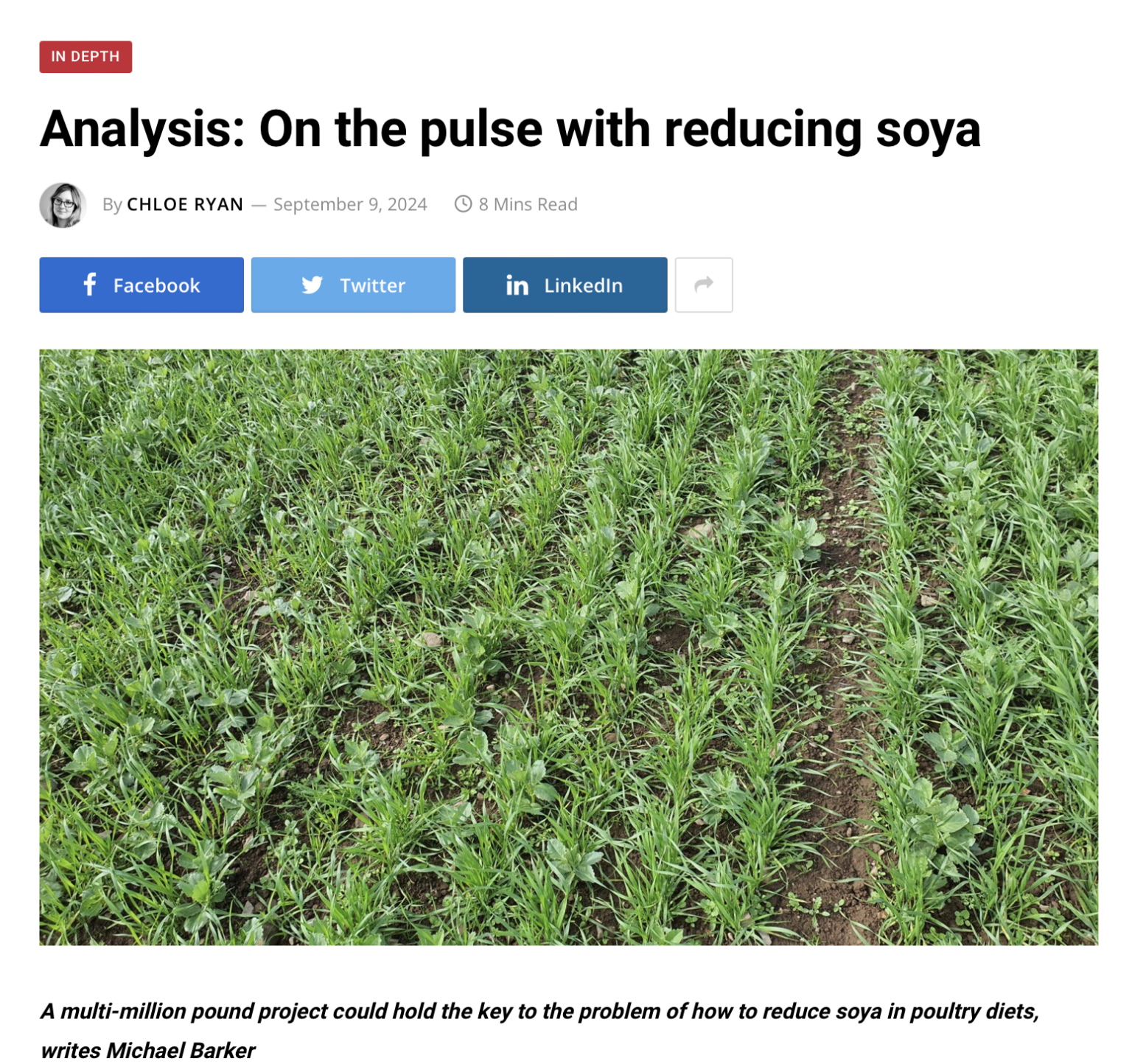 On the pulse with reducing soya