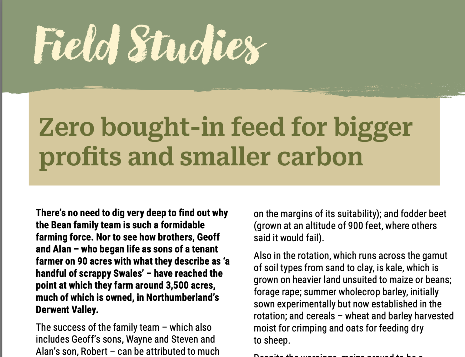 Zero bought-in feed for bigger profits